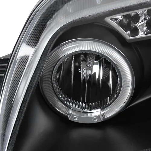 Vista 6 de SPEC-D TUNING Faros delanteros de proyector negros compatibles con Chevy Aveo 2004-2008 de 4 puertas Sedán/Hatchback, Chevy Aveo5 2004-2006 de 4