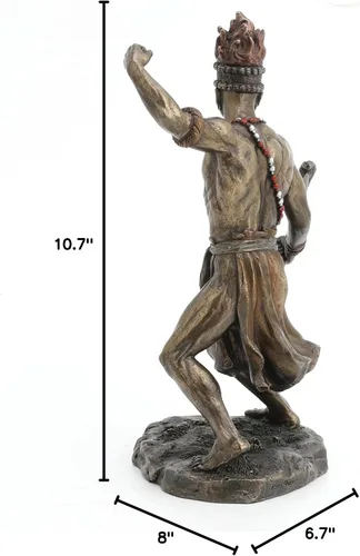 Vista 8 de Dios africano del rayo y la guerra Chango Shango Estatua Vudú Santeria