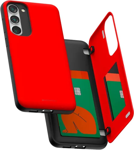 Vista 105 de GOOSPERY Funda tipo cartera para Samsung Galaxy S22 Ultra, [tarjetero] parachoques magnético de puerta con cierre automático, cubierta protectora