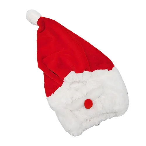 Vista 3 de Ymiko Cubierta de casco de motocicleta de Papá Noel de Navidad suave para montar al aire libre