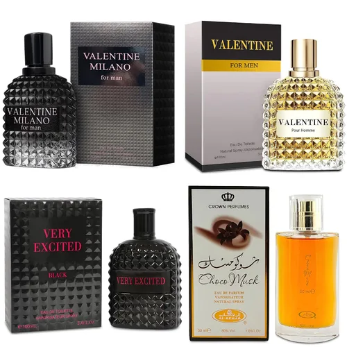 Vista 27 de A CENTER Set de Regalo de Colonia para Hombres Incluye Valentine Milano, Valentine, Blue for Men Ultra & Valuable Paris - 3.4 Fl Oz Cada Uno
