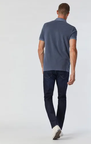 Vista 5 de Mavi Jeans Mens Zach ascenso Regular pierna recta en azul negro Williamsburg