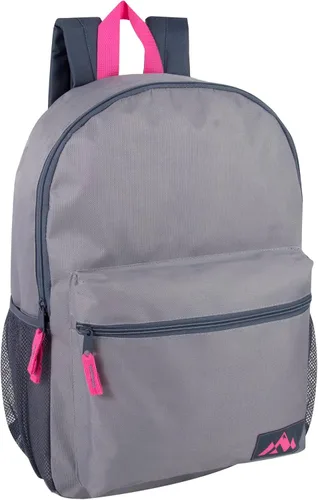 Vista 8 de Trail maker Paquete de 24 mochilas al por mayor para niños, escuela, adultos, deportes, mochilas de bloque de color de 18 pulgadas a granel, Paquete