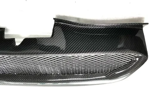 Vista 2 de Nueva parrilla delantera de fibra de carbono compatible con Hyundai Genesis Coupe 2009-2012 (estilo A)