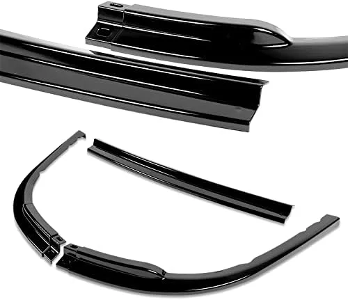 Vista 2 de Kit de 3 piezas de parachoques delantero compatible con Subaru Impreza WRX 2008-2010, alerón de protección divisor estilo CS, difusor de aire