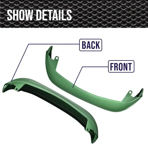 Vista 3 de PIT66 Parachoques delantero, compatible con John Deere GT225 GT235 GT245 GX255 LX255 LX266 LX277 LX279 LX280 LX288 y LX289, repuesto directo