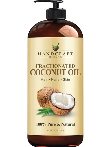 Vista 9 de Handcraft Blends Aceite de Coco Fraccionado Infundido con Romero - 8 Fl Oz - 100% Puro y Natural - Grado Premium Aceite Portador para Piel, Cabello