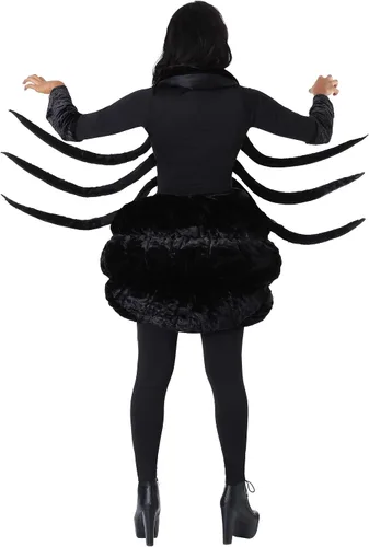 Vista 3 de Disfraz de viuda negra de talla grande para mujer