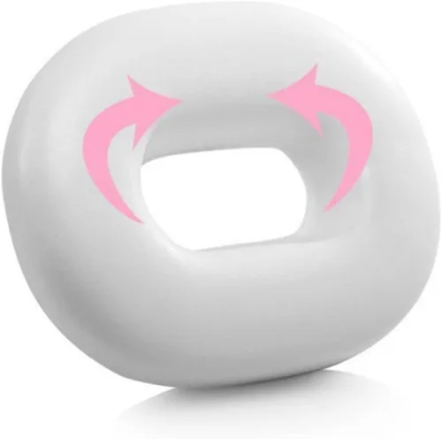 Vista 3 de KALLORY Cojín de asiento Donut Prevención Cama Hemorroides Tailbone Negro Malla Reutilizable