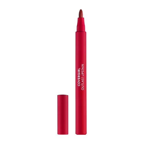 Vista 10 de Covergirl Outlast, 05 All-Star, Lipstain, aplicación suave, punta precisa similar a un bolígrafo, a prueba de transferencia, acabado teñido
