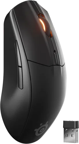 Vista 8 de SteelSeries Ratón inalámbrico Rival 3 Gen 2 para juegos - 2.4 GHz y Bluetooth - Sensor óptico TrueMove Air de 18000 DPI - Durabilidad de 60 millones