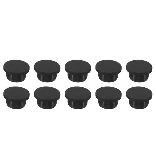 Vista 13 de MECCANIXITY Tapón de agujero de goma de silicona de 0.610 in de diámetro, tapón flexible suave para agujero de 0.591 in, negro, 10 piezas