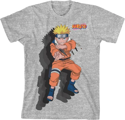 Vista 3 de Bioworld Conjunto de camiseta con capucha Naruto de 3 piezas para niños y jóvenes