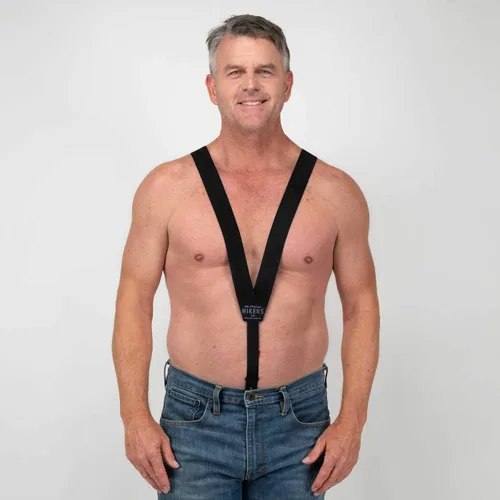 Vista 4 de HIKERS - Tirantes ocultos originales para hombre debajo de la ropa - Bragueta de botón