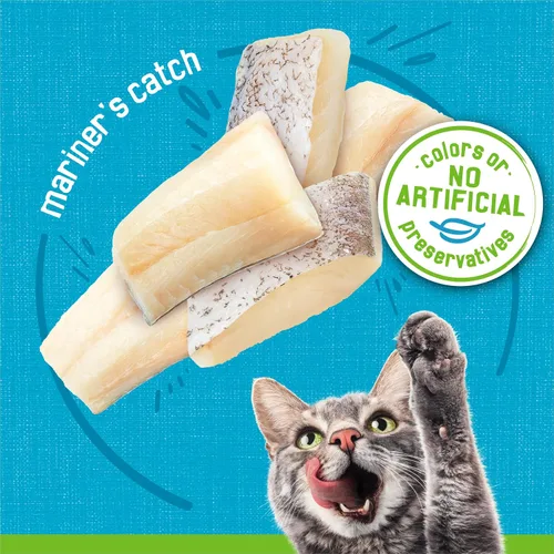 Vista 3 de Purina Friskies - Mariner's Catch - Alimento húmedo para gatos en paté, lata de 5.5 onzas