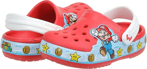 Vista 8 de Crocs Zuecos de superhéroe para niños Zapatos iluminados, Negro