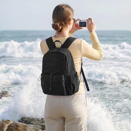 Vista 2 de G4Free Mochila pequeña de 20L para mujer y hombre Negro