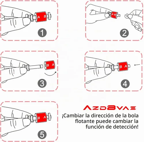 Vista 6 de 120dB de alto nivel de agua sensor de alarma estroboscópica sirena