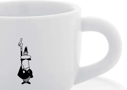 Vista 2 de Bialetti Tazas Taza de café de porcelana, color blanco