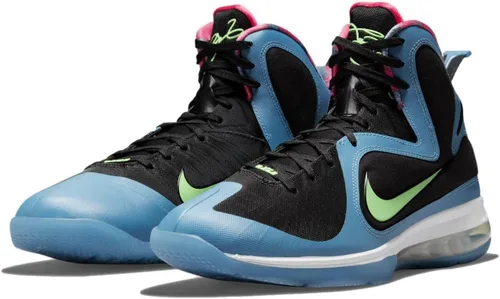 Vista 3 de Nike Men's Lebron IX South Coast BlackLime Glow-Dutch Blue (DO5838 001)