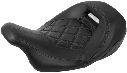 Vista 27 de TCT-MOTORPARTS Driver Rider - Almohadilla de respaldo para Harley Touring 2009-2023 Road King Street Road Electra Glide Ultra Black Stitching