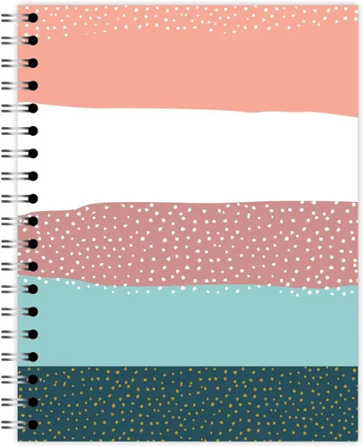 Vista 13 de Cuaderno pequeño de diseño encuadernado en espiral, diseño de puesta de sol en la playa, 9.75 x 7.5 pulgadas, 70 hojas, 100% reciclado, poages