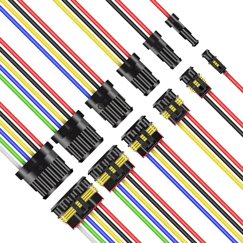 Vista 7 de ANTOM Kit de conectores automotrices de 356 piezas, 26 juegos de conectores de cable impermeables de 1/2/3/4 pines con herramienta de prensado