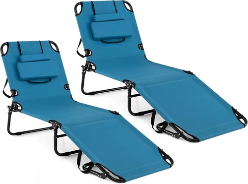 Vista 17 de Tangkula Sillón de playa, reclinable plegable para tomar el sol con agujero frontal, silla de bronceado boca abajo con respaldo ajustable de 4 Beige