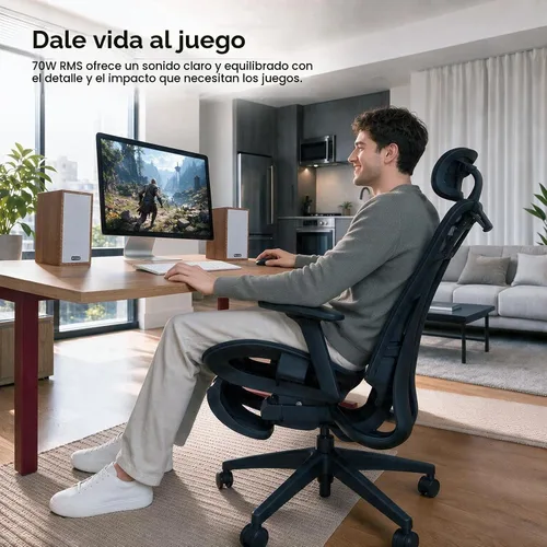 Vista 6 de Dayton Audio Par de bocinas de estante Classic B40A con Bluetooth (Madera, 4 pulgadas)
