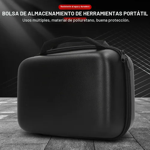 Vista 2 de Estuche de herramientas rígido, 10x8x4 pulgadas EVA Hard Shell Tool