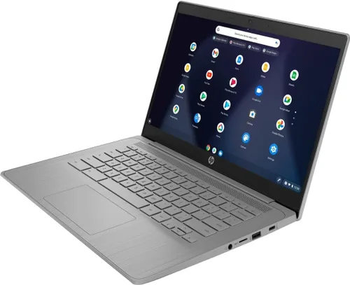 Vista 3 de Laptop HP 2023 Chromebook, pantalla de 14 pulgadas, procesador Intel Celeron N4120, 4 GB RAM, 64 GB eMMC, Intel UHD Graphics 600, WiFi, Bluetooth
