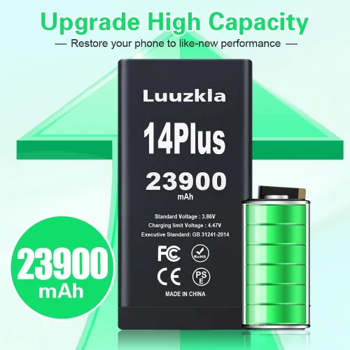 Vista 2 de Batería de 23900 mAh compatible con iPhone 14 Plus, nueva actualización, batería de gran capacidad compatible con iPhone 14 Plus, con kits
