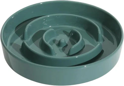 Vista 46 de Havniva Cuencos elevados para perros de alimentación lenta, 6.1 pulgadas 1 x café marrón - C