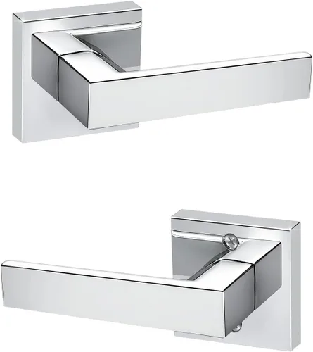 Vista 90 de KNOBWELL - Juego de cerradura con 1 picaporte resistente para puertas de una cara, ideal para puertas interiores reversibles, 0.93 libras