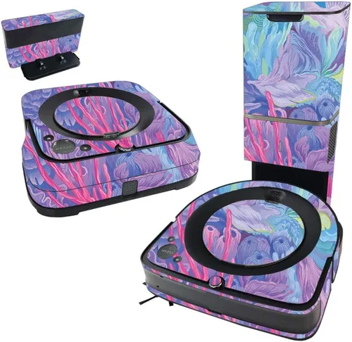 Vista 13 de MightySkins Skin compatible con iRobot Roomba s9+ Vacuum & Braava Jet m6 Bundle – Storm Cloud, funda de vinilo duradera y única Fácil de aplicar