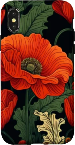 Vista 4 de Funda de flor de amapola para iPhone 15