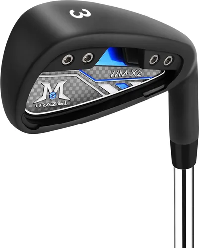 Vista 18 de MAZEL WM-X1/2 Hierros individuales para palos de golf para hombres 1,2,3,4,5,6,7,8,9, Pitching Wedge, Approach Wedge, Sand Wedge con ejes