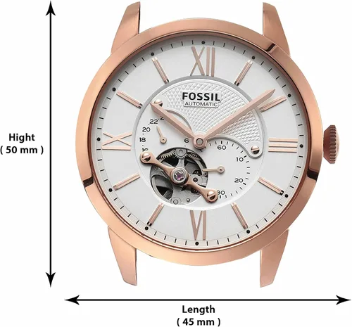 Vista 5 de Fossil - Reloj de pulsera automático y mecánico de estilo Townsman en acero inoxidable para hombre