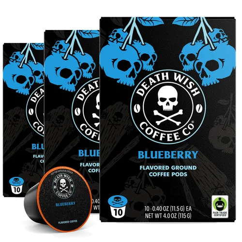 Vista 29 de Death Wish Coffee Cápsulas de tostado medio de una sola porción – El café más fuerte del mundo – Mezcla más ligera de granos arábica audaz y Robusta