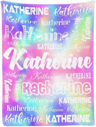 Vista 18 de Manta personalizada de bebé con nombre, manta personalizada con nombre para adultos, niños y familia (negro, 30 x 40 pulgadas)