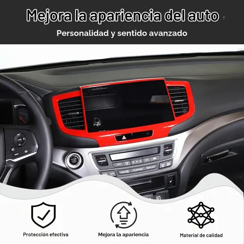 Vista 2 de Marco del Panel de Navegación del Tablero para Honda Pilot 2019-2022/ Ridgeline 2021-2023/ Passport 2019-2023, Material ABS Accesorios de Moldura