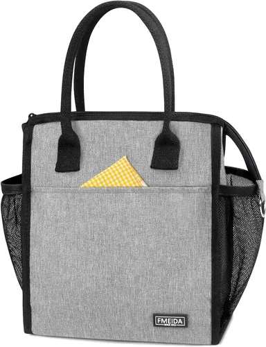 Vista 37 de Bolsa de Almuerzo Aislada para Mujeres, Bolsas de Almuerzo Pequeñas de 6.75L con Múltiples Bolsillos, Bolsa Térmica Reutilizable para Trabajo