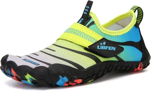 Vista 2 de UBFEN - Zapatos para el agua para niños y niñas, zapatos acuáticos y livianos de secado rápido para ir a la playa, practicar deportes, hacer