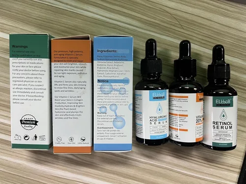 Vista 3 de Suero facial que desafía la edad, vitamina C, retinol y ácido hialurónico para arrugas, líneas finas, firmeza de la piel y retención de humedad