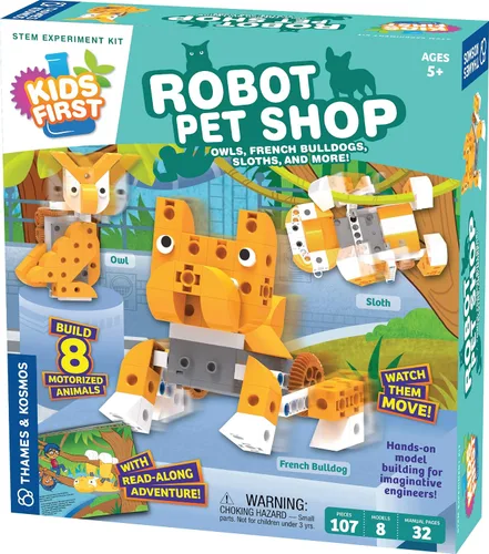 Vista 11 de Thames & Kosmos Fábrica de Robots para Niños: Kit de Experimentos STEM de Robots Raros, Desajustados y Rebeldes Construcción de Modelos Prácticos