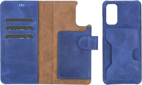 Vista 79 de Venito Florence - Funda de piel compatible con Samsung Galaxy S9, extra segura con bloqueo RFID, cartera desmontable para teléfono (gris decolorado)