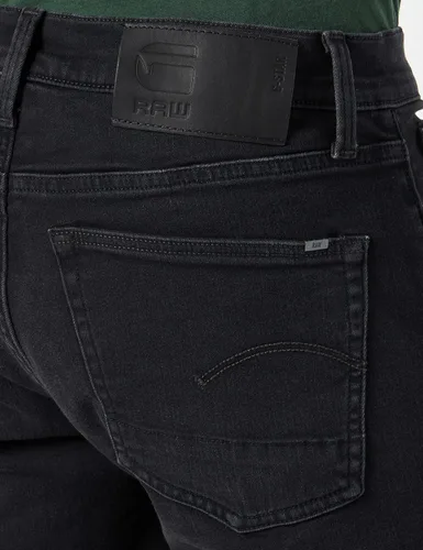 Vista 5 de G-Star Raw Pantalones cortos de mezclilla ajustados 3301 para hombre