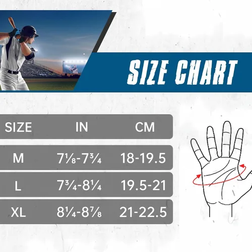 Vista 7 de HANDLANDY Guantes de bateo de béisbol para adultos y jóvenes, guantes de bateo de sóftbol con agarre transpirable para hombres, niños y niñas