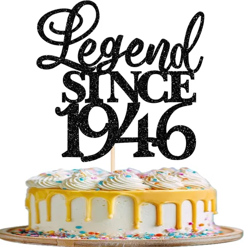 Vista 57 de Rsstarxi 1 paquete de decoración de pastel con purpurina de leyenda desde 2012 para decoración de tarta de cumpleaños 13 años para decoración