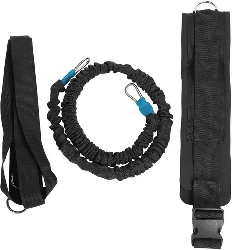 Vista 5 de Cinturón de entrenamiento dinámico multifuncional, bandas de ejercicio para correr, velocidad de aceleración, cuerda elástica para correr de fuerza